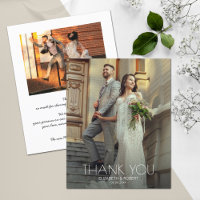 Budget Wedding Photo Thank You