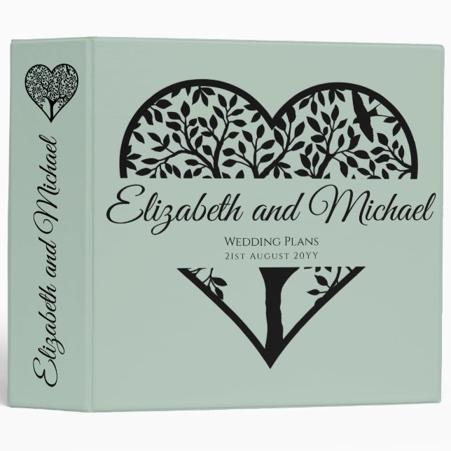Budget WEDDING PLANS Custom Planning Binder (Front/Spine)