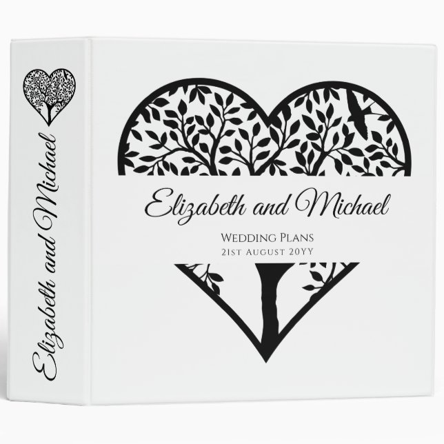 Budget WEDDING PLANS Custom Planning Binder (Front/Spine)