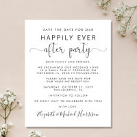 Budget Wedding Reception Save the Date