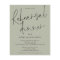 Budget Wedding Rehearsal Dinner Light Sage Invite