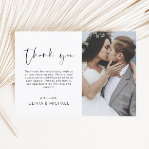 Budget Wedding Thank You Photo Flyer