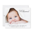 Budget Welcome Photo Collage Birth Announcement