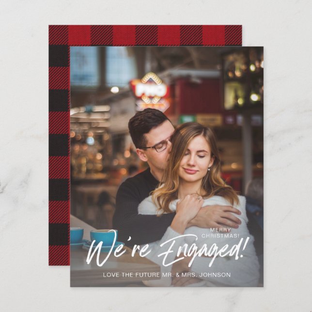 Budget We're Engaged V Photo Buffalo Check (Front/Back)