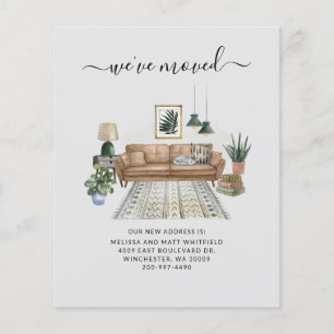 Budget We've Moved Address Moving Announcement Flyer