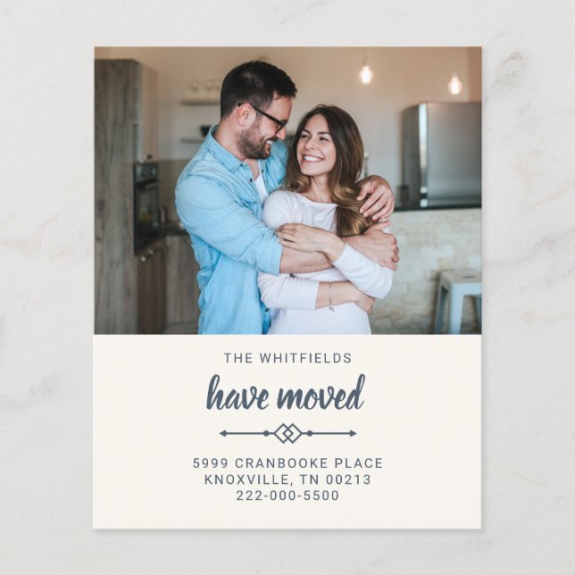 Budget We've Moved Address Photo Moving Card (Front)