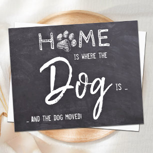Budget We've Moved New Address Dog Moving Card