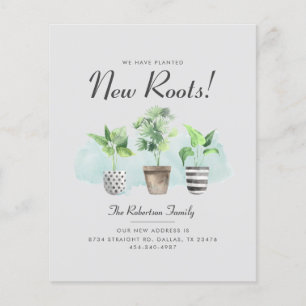 Budget We've Moved Roots Boho Moving Announcement