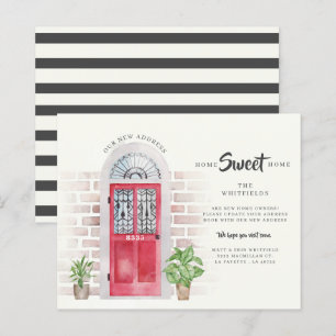 Budget We've Moved Watercolor Moving Announcement