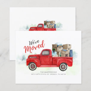 Budget Weve Moved Watercolor Moving Announcement