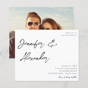 Budget White Calligraphy Photo Wedding V2