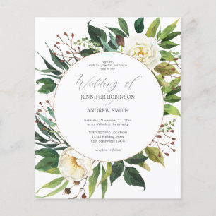 Budget White Floral & Greenery 2 Wedding