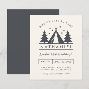 Budget Wigwam in the Woods Birthday Camp Party