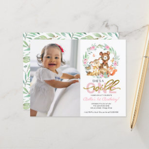 Budget  Wild One Birthday Invitations With Photo