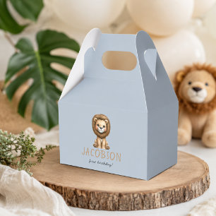 Budget Wild One Safari Animals Boy Birthday Party Favor Box