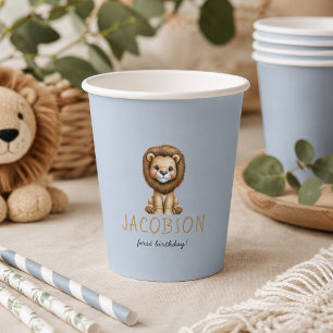Budget Wild One Safari Animals Boy Birthday Party Paper Cups