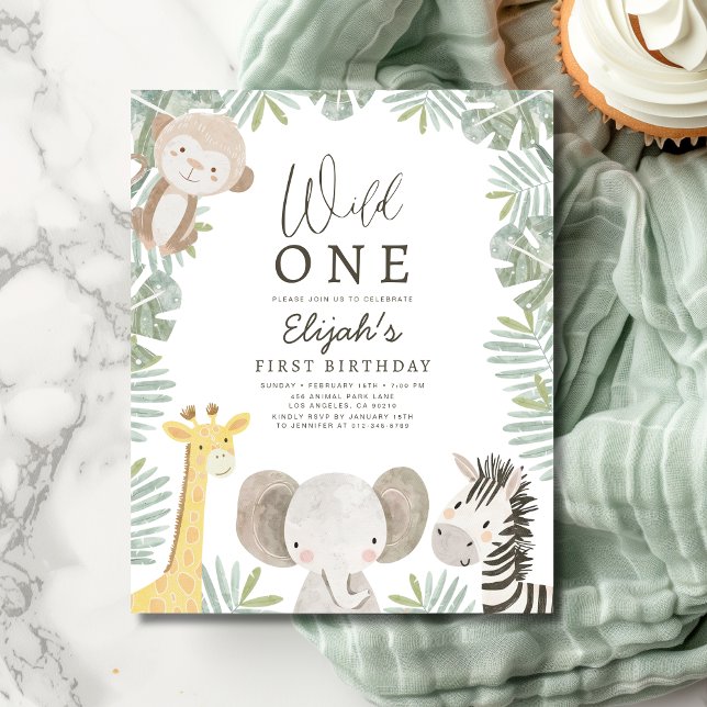 Budget Wild One Safari Boy's 1st Birthday  (Creator Uploaded)