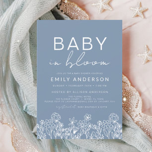 Budget Wildflower Baby in Bloom Baby Shower Flyer