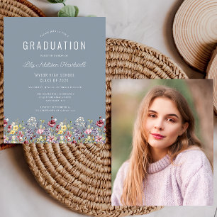 Budget Wildflowers Photo Dusty Blue Grad Party