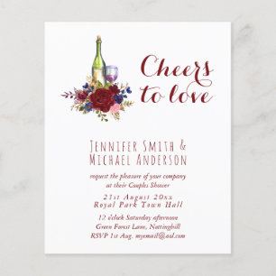 Budget Wine Tasting Wedding or Bridal Shower Inv.