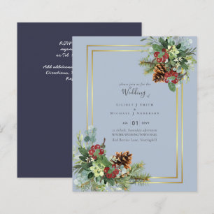 BUDGET  Winter Blue Thistle Wedding