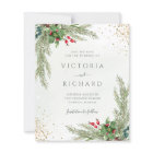 Budget Winter Holiday Greenery Save The Date