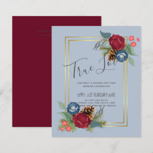 BUDGET  Winter Wedding Burgundy Teal Blue Modern