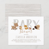Budget Woodland Animals Gender Neutral Baby Shower