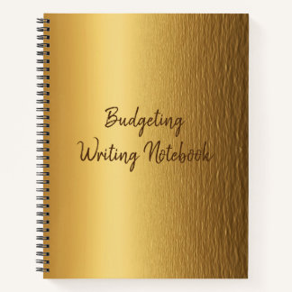 Budgeting Writing Notebook Journal