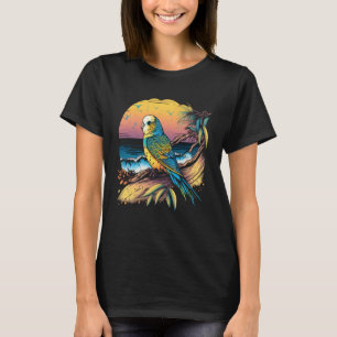 Budgie Beach Budgerigar Parakeet Bird Summer  3 T-Shirt
