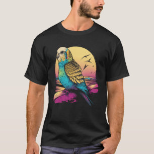 Budgie Beach Budgerigar Parakeet Bird Summer T-Shirt
