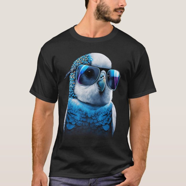 Budgie Bird Parakeet For Budgerigar Owner  4 T-Shirt (Front)