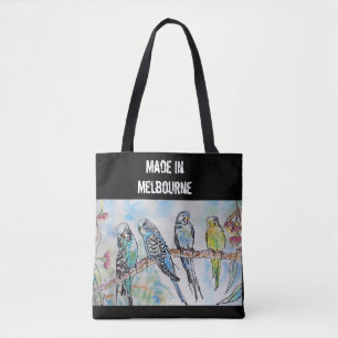 Budgie Budgerigar Bird Made In Melbourne Birds Tote Bag
