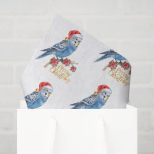 Budgie Christmas  Tissue Paper