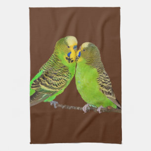 Budgie Kisses Kitchen Towel