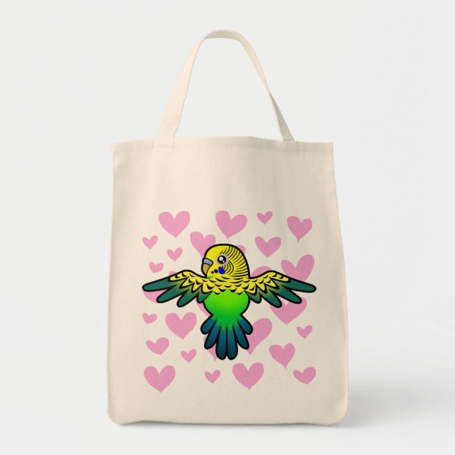 Budgie Love Tote Bag (Front)