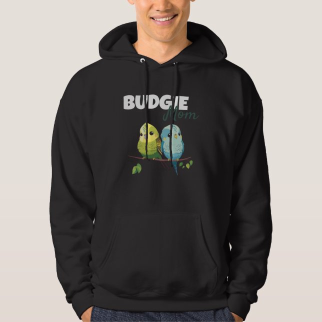 Budgie Mom Budgerigar Parakeet Bird 58 Hoodie (Front)