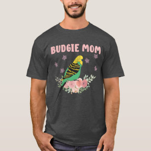 Budgie Mom Parakeet Mommy Bird lover friends T-Shirt