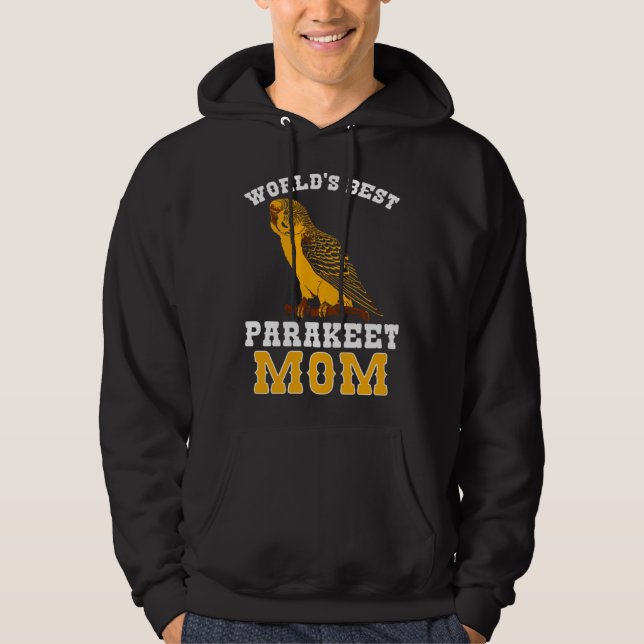 Budgie Parakeet Mom Budgerigar Hoodie (Front)