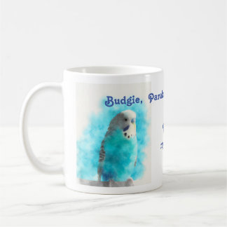 budgie parakeet or budgerigars fun coffee mug