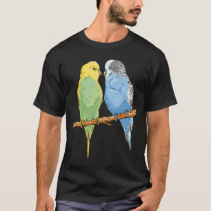 Budgie Sitting Birds Budgerigar  Parakeet Owner T-Shirt