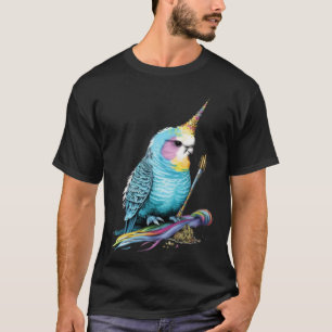 Budgie Unicorn Budgerigar Parakeet Bird T-Shirt