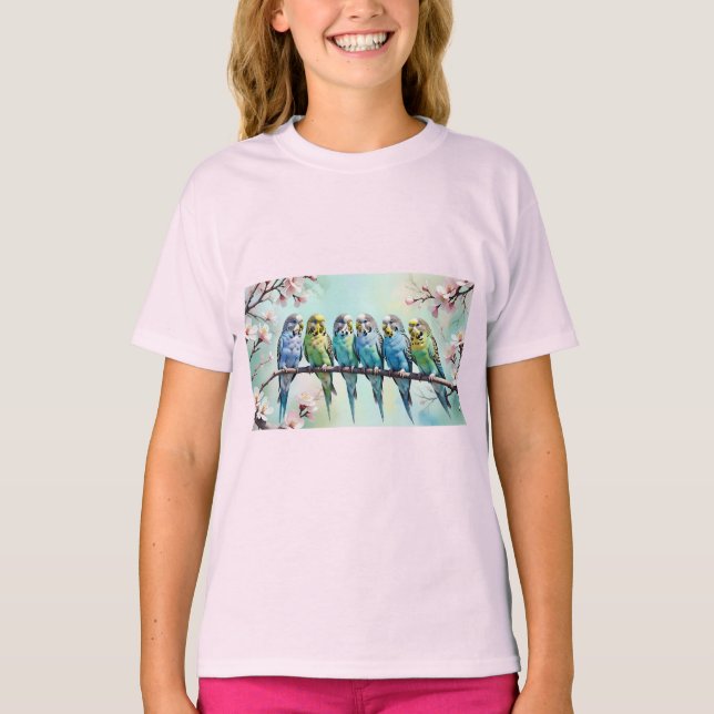 Budgies  T-Shirt (Front)