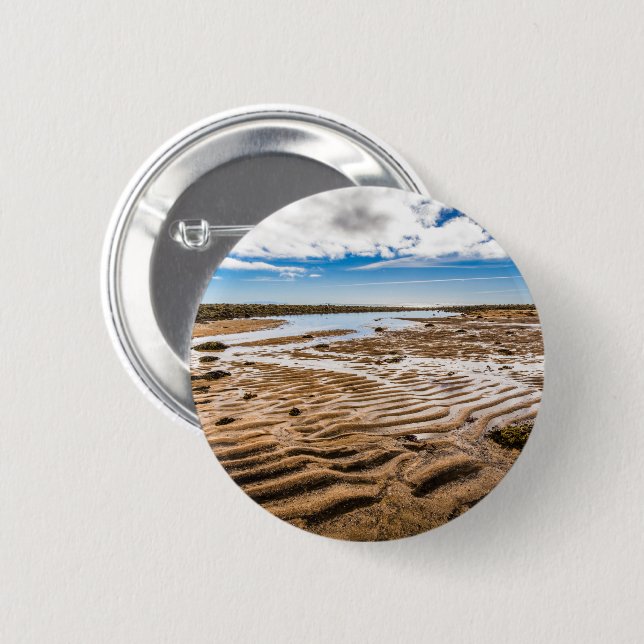 Budir Beach, Iceland 2 Inch Round Button (Front & Back)