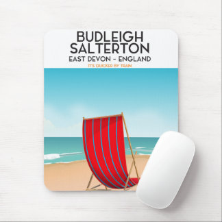 Budleigh Salterton , devon, travel poster Mouse Pad