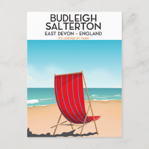 Budleigh Salterton , devon, travel poster Postcard
