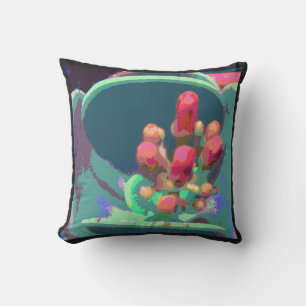 Buds from Above Throw Pillow