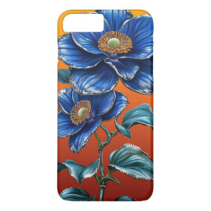 Bue flowers Case-Mate iPhone case