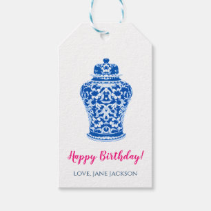 Bue Ginger Jar Gift Tag