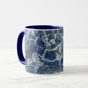 Bue Gray Black Marble & Beige Veins Mug